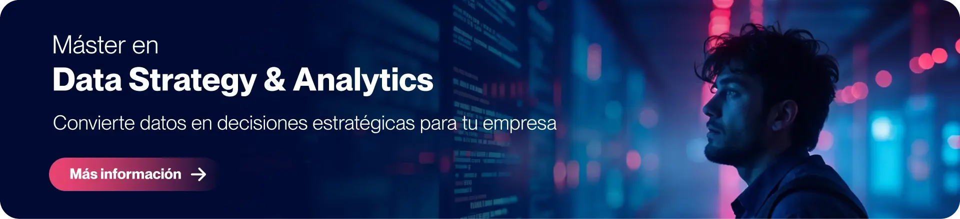 Banner Máster en Data Strategy y Analytics